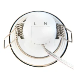 QAZQA Gartenbeleuchtung|Badezimmerlampen*Einbaustrahler rund Stahl inkl. LED IP65 - Simply