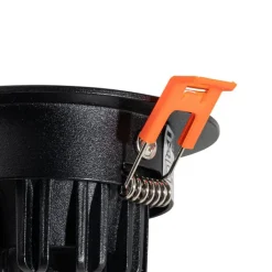 QAZQA Professional Led-Strahler|Einbaustrahler*Einbau-Strahler schwarz 6,8 cm inkl. LED 750 lm dimmbar IP23 - Gaius