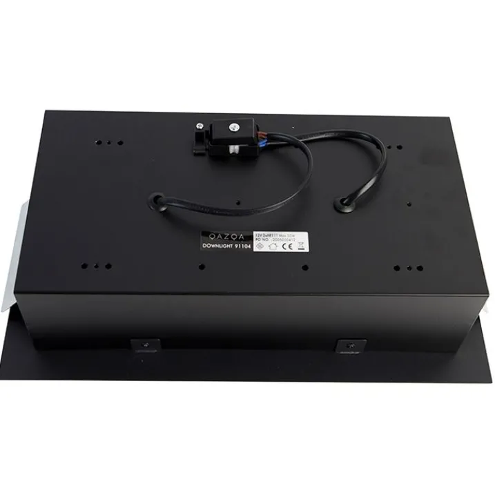 QAZQA Einbaustrahler|Wohnzimmerlampen*Einbaustrahler schwarz AR111 verstellbar 2-flammig - Oneon