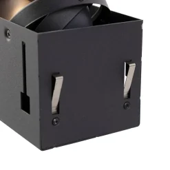 QAZQA Einbaustrahler|Wohnzimmerlampen*Einbaustrahler schwarz drehbar und kippbar trimmlos 3-Licht - Oneon 3