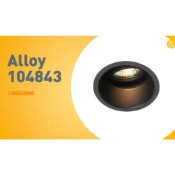 QAZQA Schlafzimmerlampen|Küchenlampen*Einbaustrahler schwarz dreh- und neigbar - Alu