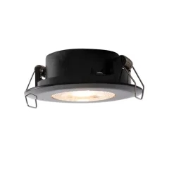 QAZQA Gartenbeleuchtung|Badezimmerlampen*Einbaustrahler schwarz inkl. LED 3-Stufen-Dimmbar IP44 - Ulo