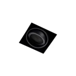 QAZQA Schlafzimmerlampen|Küchenlampen*Einbaustrahler Schwarz Kippbar und Drehbar Trimless - Oneon Honey