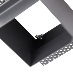 QAZQA Schlafzimmerlampen|Küchenlampen*Einbaustrahler Schwarz Kippbar und Drehbar Trimless - Oneon Honey