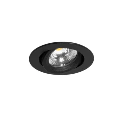 QAZQA Badezimmerlampen|Led-Strahler*Einbaustrahler schwarz neigbar 8,2 cm inkl. LED Dimm to Warm IP54 Ultra Slim - Pupil