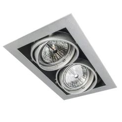 QAZQA Einbaustrahler|Wohnzimmerlampen*Einbaustrahler Stahl AR111 Verstellbar 2-Lichter - Oneon