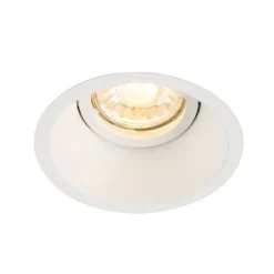 QAZQA Schlafzimmerlampen|Küchenlampen*Einbaustrahler weiß dreh- und neigbar - Legierung