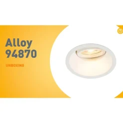 QAZQA Schlafzimmerlampen|Küchenlampen*Einbaustrahler weiß dreh- und neigbar - Legierung