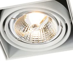 QAZQA Einbaustrahler|Wohnzimmerlampen*Einbaustrahler weiß GU10 AR70 ohne Rand - Oneon