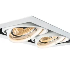 QAZQA Schlafzimmerlampen|Küchenlampen*Einbaustrahler weiß schwenkbar 2-flammig - Oneon 111-2