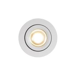 QAZQA Schlafzimmerlampen|Küchenlampen*Einbau-Strahler weiß schwenkbar 8,2 cm inkl. dimmbarer LED bis IP54 Ultra Slim - Pupil