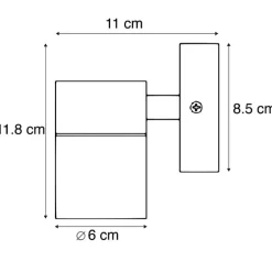 QAZQA Außenwandleuchten|Gartenbeleuchtung*2er Set Außenwandleuchte schwarz Edelstahl IP44 - Solo