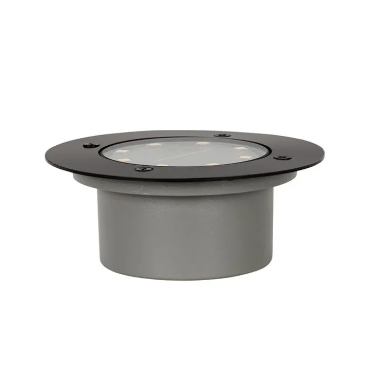 QAZQA Gartenbeleuchtung|Led-Außenleuchten*6er Set Bodenstrahler schwarz inkl. LED IP65 Solar - Terry