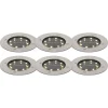 QAZQA Gartenbeleuchtung|Led-Außenleuchten*6er Set Bodenstrahler Stahl inkl. LED IP65 Solar - Terry