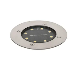 QAZQA Gartenbeleuchtung|Led-Außenleuchten*6er Set Bodenstrahler Stahl inkl. LED IP65 Solar - Terry