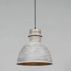 QAZQA Schlafzimmerlampen|Küchenlampen*2er Set Country Hängelampen grau - Dory