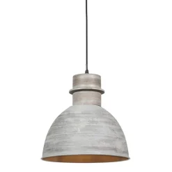 QAZQA Pendelleuchten|Wohnzimmerlampen*3er Set Country Hängelampen grau - Dory