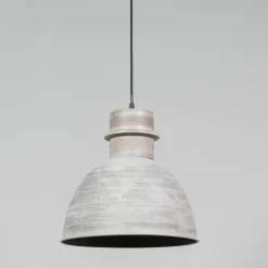 QAZQA Pendelleuchten|Wohnzimmerlampen*3er Set Country Hängelampen grau - Dory