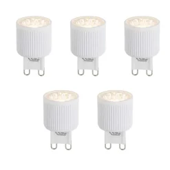LUEDD Preisvorteil Auf Leuchtmittel|Led Lampen*5er Set dimmbarer G9 LED-Lampen 24 mm 3 W 300 lm 2700 K
