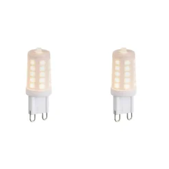 LUEDD Preisvorteil Auf Leuchtmittel|Led Lampen*2er Set dimmbarer G9 LED-Lampen Opal 1,2W 100lm 2200K