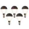 LUEDD Preisvorteil Auf Leuchtmittel|Filament Lampen*5er Set E14 dimmbare LED Filament Glühbirnen P45 schwarz 300lm 2700K
