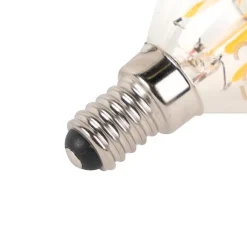 LUEDD Preisvorteil Auf Leuchtmittel|Filament Lampen*5er Set E14 dimmbare LED Filament Glühbirnen P45 schwarz 300lm 2700K