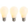 LUEDD Preisvorteil Auf Leuchtmittel|Led Lampen*3er Set E27 dimmbare LED Glühlampe matt 5W 380lm 2350K