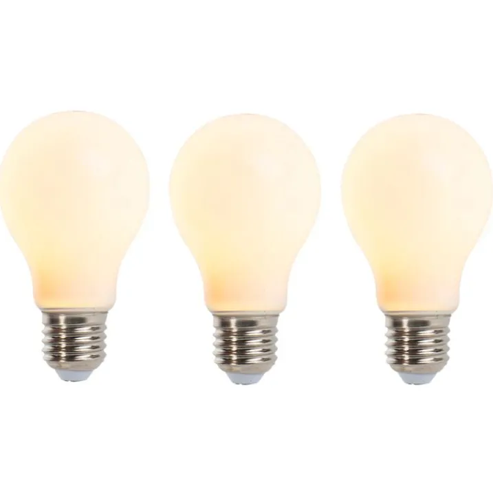 LUEDD Preisvorteil Auf Leuchtmittel|Led Lampen*3er Set E27 dimmbare LED Glühlampe matt 5W 380lm 2350K