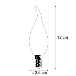 LUEDD Preisvorteil Auf Leuchtmittel|Led Lampen*3er Set E14 dimmbare LED Lampen F35 matt 3W