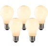 LUEDD Preisvorteil Auf Leuchtmittel|Led Lampen*5er Set E27 LED Glühlampen Opalglas 3W 250 lm 2200K