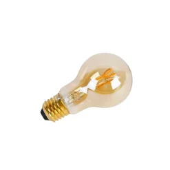 LUEDD Preisvorteil Auf Leuchtmittel|Filament Lampen*5er Set E27 LED Spiral Filament Glühbirnen A60 Goldline 2W 150lm 2200K