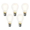 LUEDD Preisvorteil Auf Leuchtmittel|Led Lampen*5er Set E27 LED-Glühbirnen A60 Klar 3,8W 806lm 2700K