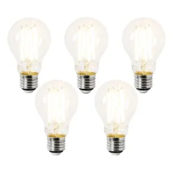 LUEDD Preisvorteil Auf Leuchtmittel|Led Lampen*5er Set E27 LED-Glühbirnen A60 Klar 3,8W 806lm 2700K