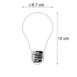 LUEDD Preisvorteil Auf Leuchtmittel|Led Lampen*5er Set E27 LED-Glühbirnen A67 Opal 8W 900lm 2700K