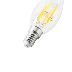 LUEDD Preisvorteil Auf Leuchtmittel|Led Lampen*5er Set E14 LED-Glühbirnen B35 Klar 2,2W 470lm 2700K