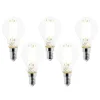 LUEDD Preisvorteil Auf Leuchtmittel|Led Lampen*5er Set E14 LED-Glühbirnen P45 Klar 2,2W 470lm 2700K