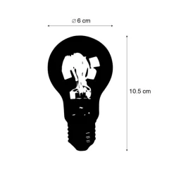 LUEDD Preisvorteil Auf Leuchtmittel|Filament Lampen*5er Set E27 3-Stufen dimmbar LED-Leuchtmittel A60 Goldline 5W 530lm 2200K