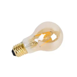 LUEDD Preisvorteil Auf Leuchtmittel|Filament Lampen*5er Set E27 3-Stufen dimmbar LED-Leuchtmittel A60 Goldline 5W 530lm 2200K