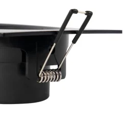 QAZQA Küchenlampen|Led-Strahler*3er Set Einbaustrahler schwarz inkl. LED 3-stufig dimmbar - Miu