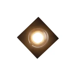 QAZQA Küchenlampen|Led-Strahler*3er Set Einbaustrahler schwarz inkl. LED 3-stufig dimmbar - Miu