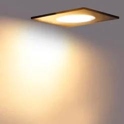 QAZQA Gartenbeleuchtung|Badezimmerlampen*6er Set Einbaustrahler schwarz inkl. LED 3-Stufen dimmbar IP65 - Simply