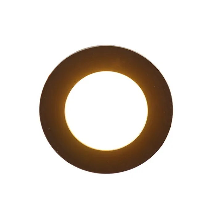 QAZQA Gartenbeleuchtung|Badezimmerlampen*6er Set Einbaustrahler schwarz inkl. LED 3-Stufen dimmbar IP65 - Blanca