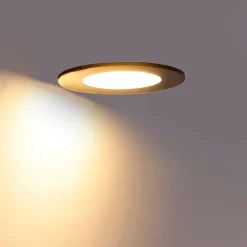 QAZQA Gartenbeleuchtung|Badezimmerlampen*6er Set Einbaustrahler schwarz inkl. LED 3-Stufen dimmbar IP65 - Blanca