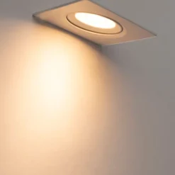 QAZQA Led-Strahler|Einbaustrahler*3er Set Einbaustrahler weiß inkl. LED 3-stufig dimmbar - Miu