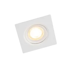 QAZQA Led-Strahler|Einbaustrahler*3er Set Einbaustrahler weiß inkl. LED 3-stufig dimmbar - Miu