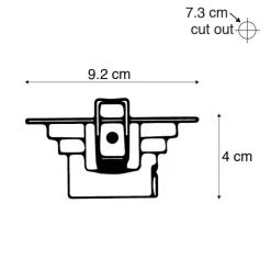 QAZQA Led-Strahler|Einbaustrahler*3er Set Einbaustrahler weiß inkl. LED 3-stufig dimmbar - Miu