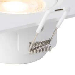 QAZQA Led-Strahler|Einbaustrahler*3er Set Einbaustrahler weiß inkl. LED 3-stufig dimmbar - Miu