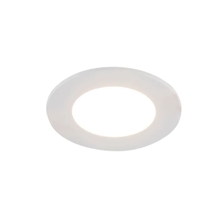 QAZQA Gartenbeleuchtung|Badezimmerlampen*6er Set Einbaustrahler weiß inkl. LED 3-Stufen dimmbar IP65 - Blanca