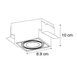 QAZQA Einbaustrahler|Wohnzimmerlampen*6er Set Einbaustrahler weiß GU10 schwenkbar randlos - Oneon