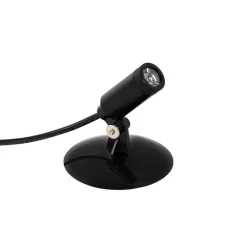 QAZQA Gartenbeleuchtung|Led-Außenleuchten*4er Set Erdspießstrahler schwarz inkl. LED IP65 Solar wiederaufladbar - Garly